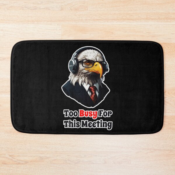 Item preview, Funny Corporate Eagle - I Hate Useless Corporate Meetings designed and sold by Ridiculam Toga.