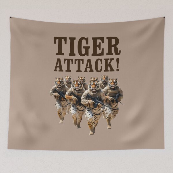 Item preview, TIGER ATTACK! II designed and sold by TIGERRIFIC.