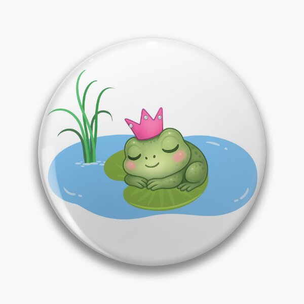 Item preview,  Royal Frog sleeping on a Lily Pad designed and sold by Fantacaroo Designs.