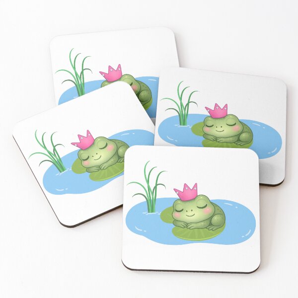 Item preview,  Royal Frog sleeping on a Lily Pad designed and sold by Fantacaroo Designs.