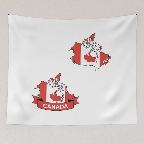 Item preview, Canada Flag Map designed and sold by Paper Drip.