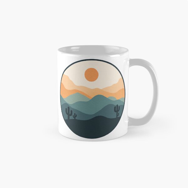 Item preview, Desert Sunset Abstract Landscape with Cactus designed and sold by ArtfulWeave.