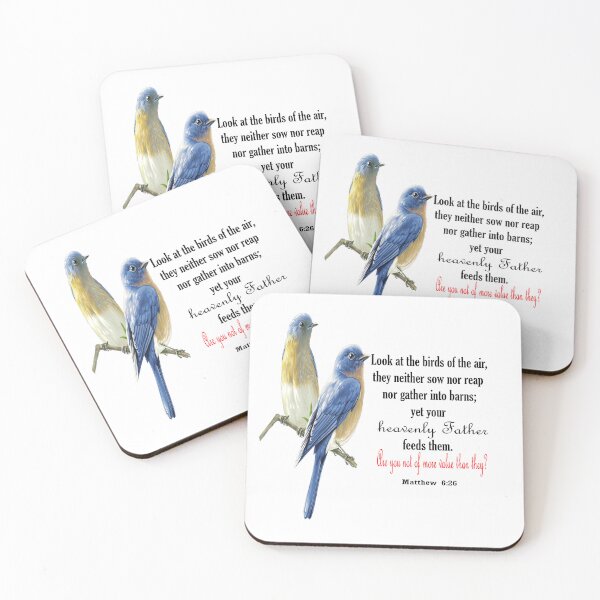 Item preview,  Matthew 6:26 Look at the birds of the air: they neither sow nor reap... and yet your heavenly Father feeds them. Are you not of more value than they? designed and sold by Dailywalker22.
