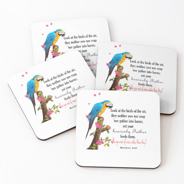 Item preview,  Matthew 6:26 Look at the birds of the air: they neither sow nor reap... and yet your heavenly Father feeds them. Are you not of more value than they? designed and sold by Dailywalker22.