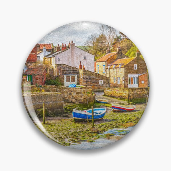 Item preview, Staithes Fishing Boat, Yorkshire, England, Oil Painting designed and sold by Paul Thompson Photography.