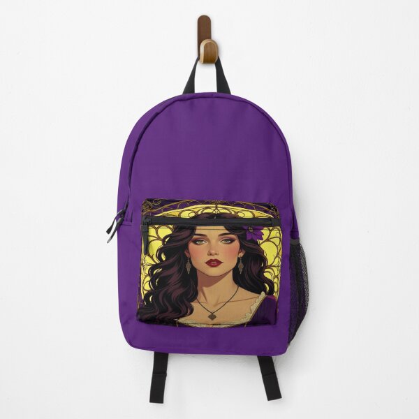 Item preview, Divine Bloom – Portrait of a mystical muse with floral grace in Art Nouveau splendor designed and sold by FotoworldEdel.