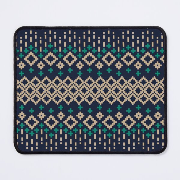 Item preview, Minimal Tribal Pixel Pattern in Beige Green designed and sold by MNX.