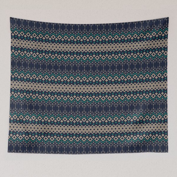 Item preview, Minimal Tribal Pixel Pattern in Beige Green designed and sold by MNX.
