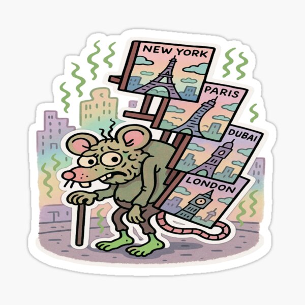 Item preview, WORLD STINK TOUR: Curly Mouse & the Funky 5 Premium Cool Trendy Best Gift  designed and sold by Imaginarium of Chaos falcon88 .