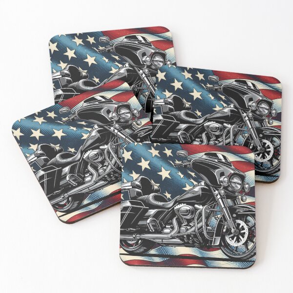 Item preview, All-American Ride – Stars and Stripes Motorcycle designed and sold by jzysset.