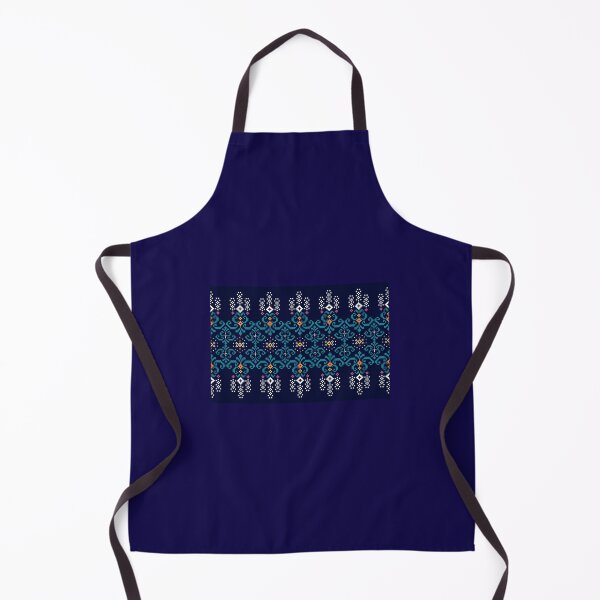 Item preview, Floral Ethnic Pixel Pattern in Dark Blue designed and sold by MNX.