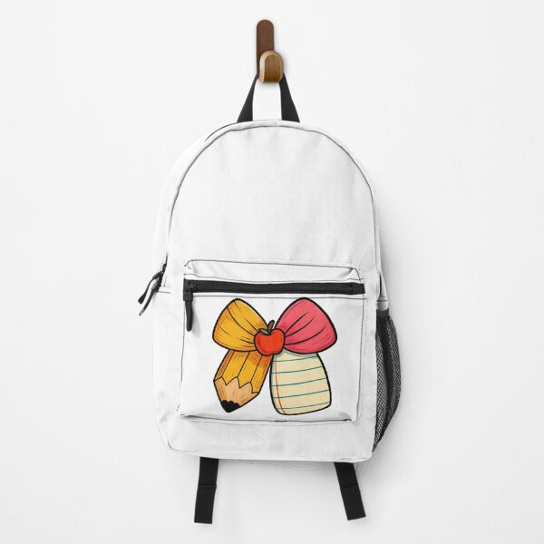 Item preview, Back to School Pencil and Paper Bow with Apple designed and sold by ArtfulWeave.