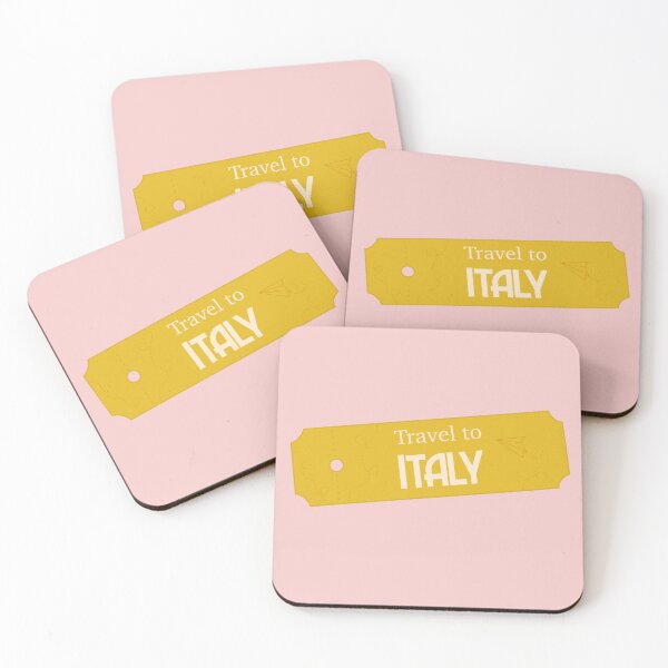 Item preview, Travel to Italy – Vintage-Inspired Plane Ticket Art designed and sold by CraftedChapters.