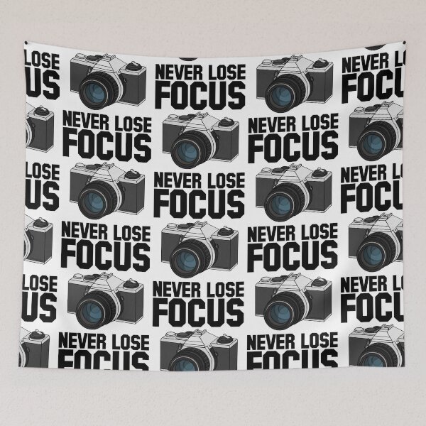 Item preview, Never Lose Focus, Photographer, Retro Camera, Photography Enthusiast designed and sold by doodlerob.