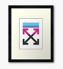 Off-White 2019 Business Casual Gradient Arrows (Light) Framed Print