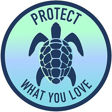 Artwork thumbnail, Protect What You Love – Women’s Turtle V-Neck Shirt for Ocean & Wildlife Lovers by Saltycurrent1