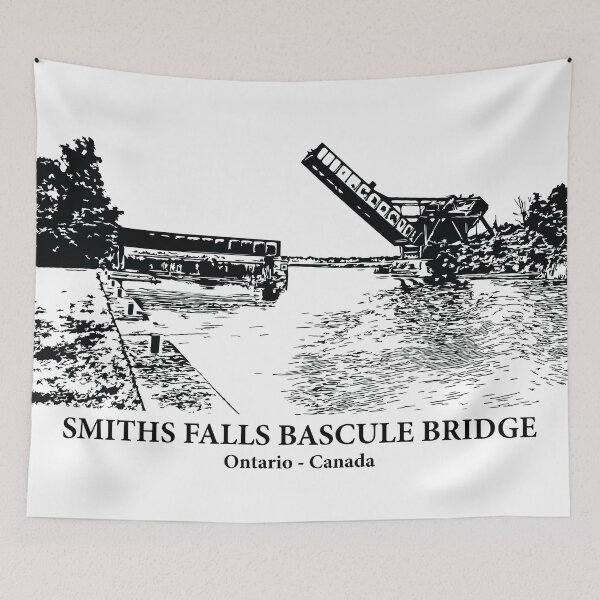 Item preview, Smiths Falls Bascule Bridge - Ontario Canada designed and sold by Lakeric Cityscapes.