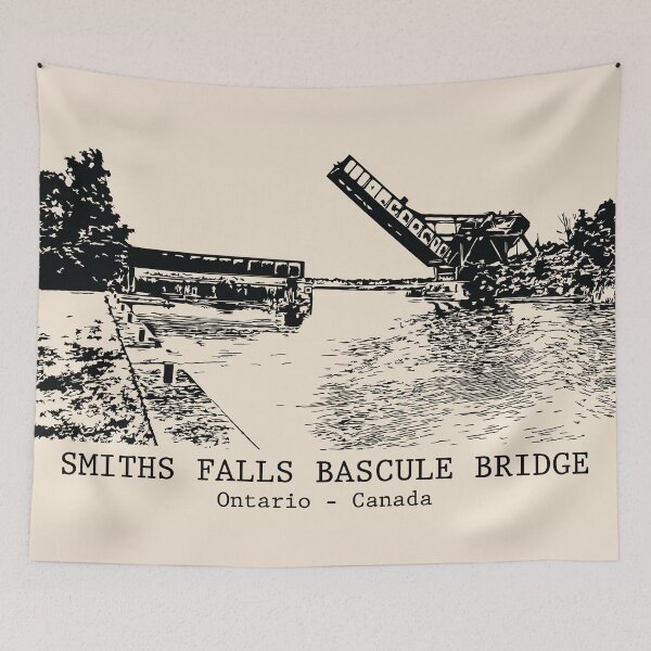 Item preview, Smiths Falls Bascule Bridge - Ontario Canada designed and sold by Lakeric Cityscapes.