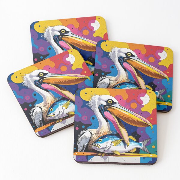Artikelvorschau, Abstrakt 2 Pelican Fishy Fiesta in Farbe! entworfen und verkauft von dcohea.