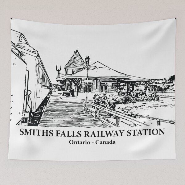 Item preview, Smiths Falls Railway Station - Ontario Canada designed and sold by Lakeric Cityscapes.