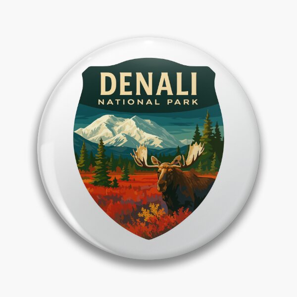 Item preview, Denali National Park Retro Mountain Wilderness Sticker designed and sold by Ismeal Von.