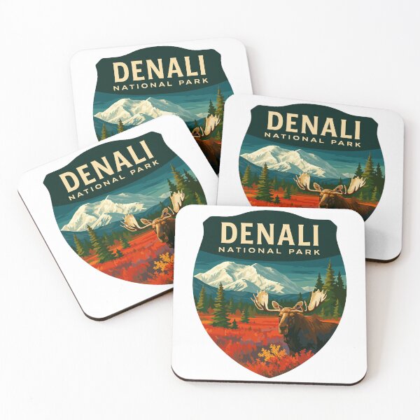 Item preview, Denali National Park Retro Mountain Wilderness Sticker designed and sold by Ismeal Von.