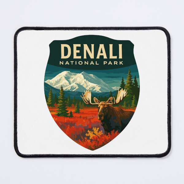 Item preview, Denali National Park Retro Mountain Wilderness Sticker designed and sold by Ismeal Von.