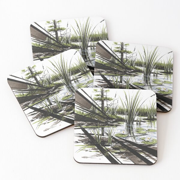 Item preview, Pond Lilies in Abstract Sunlight designed and sold by SisuArt.