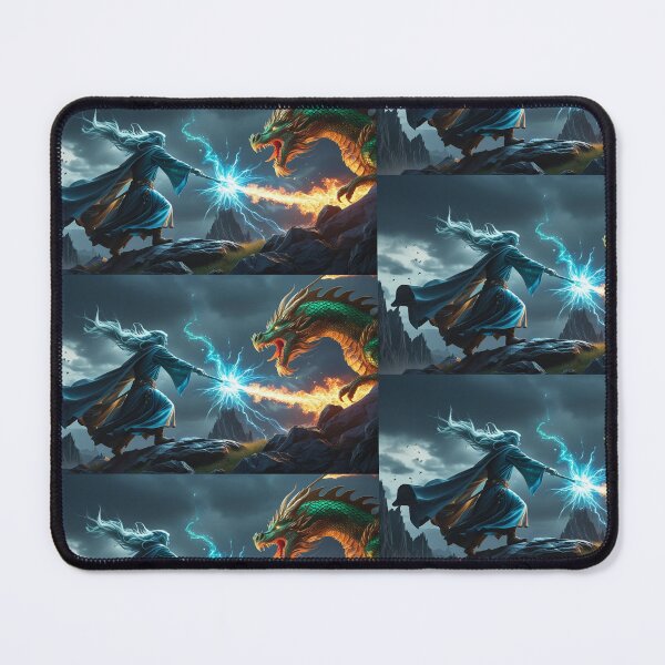 Item preview, Wizard vs Dragon designed and sold by Overallgecko.