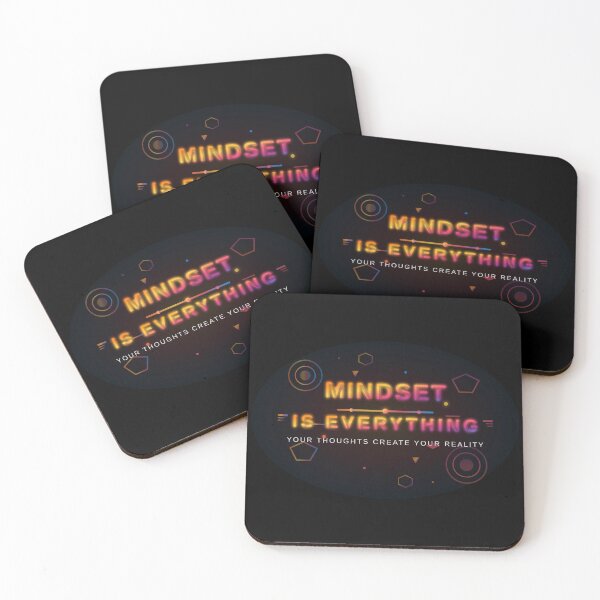 Item preview, Mindset Is Everything Motivational Quote T-Shirt Design - Sunset Gradient Inspirational Typography designed and sold by Pickmash.