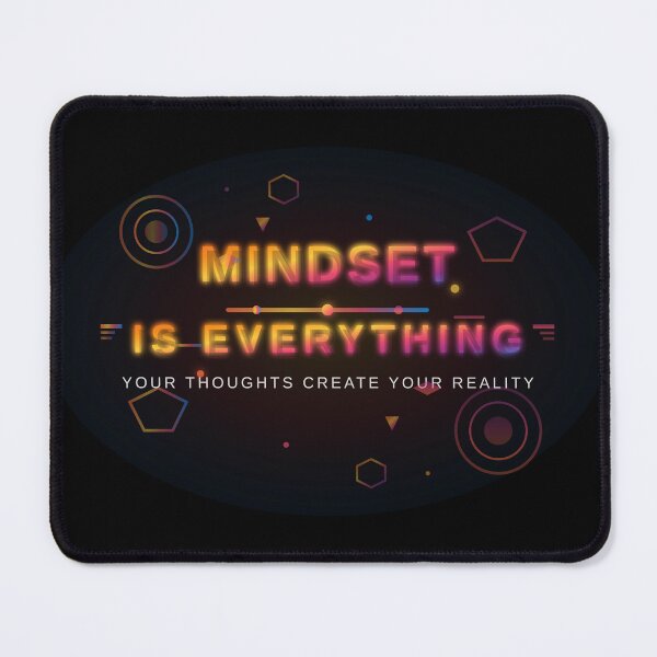 Item preview, Mindset Is Everything Motivational Quote T-Shirt Design - Sunset Gradient Inspirational Typography designed and sold by Pickmash.
