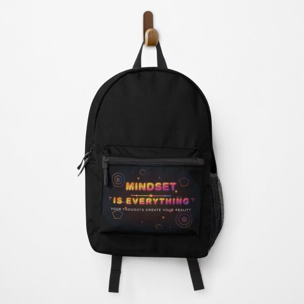Item preview, Mindset Is Everything Motivational Quote T-Shirt Design - Sunset Gradient Inspirational Typography designed and sold by Pickmash.