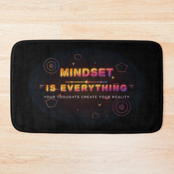Item preview, Mindset Is Everything Motivational Quote T-Shirt Design - Sunset Gradient Inspirational Typography designed and sold by Pickmash.