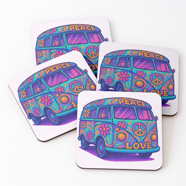 Item preview, Hippy bus. designed and sold by The lucky Hippy.
