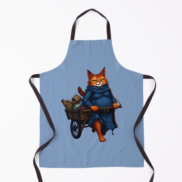 Item preview, The Traveling Cat Merchant - Whimsical Fantasy Art designed and sold by Dakson Design - Fantasy Art.