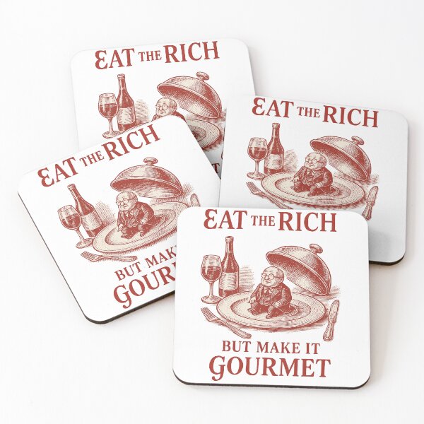 Item preview, Eat the Rich – Gourmet Style Protest Art designed and sold by theblackdohl.