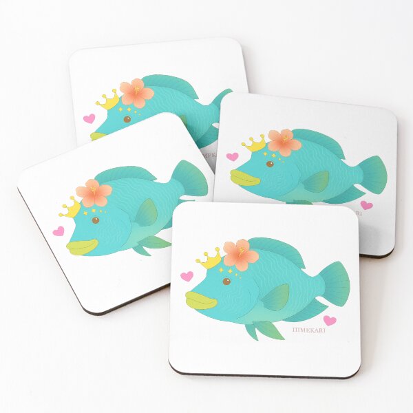 Item preview, Humphead Wrasse with Hibiscus - Transparent designed and sold by HIMEKARI.
