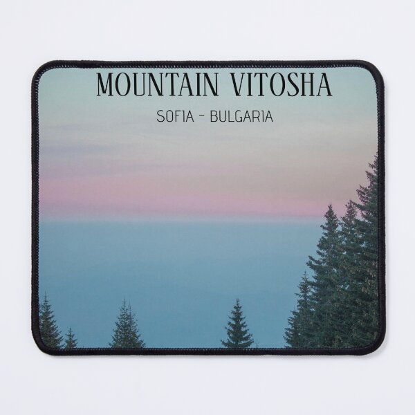 Item preview, Vitosha Mountain Sunset – Forest Silhouettes and Glowing Sky Over Sofia designed and sold by photo-travel.