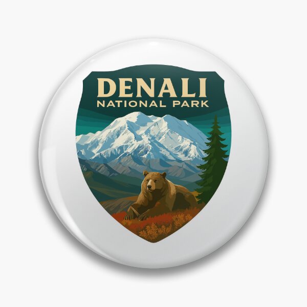Item preview, Denali National Park Retro Mountain Wilderness Sticker designed and sold by Ismeal Von.