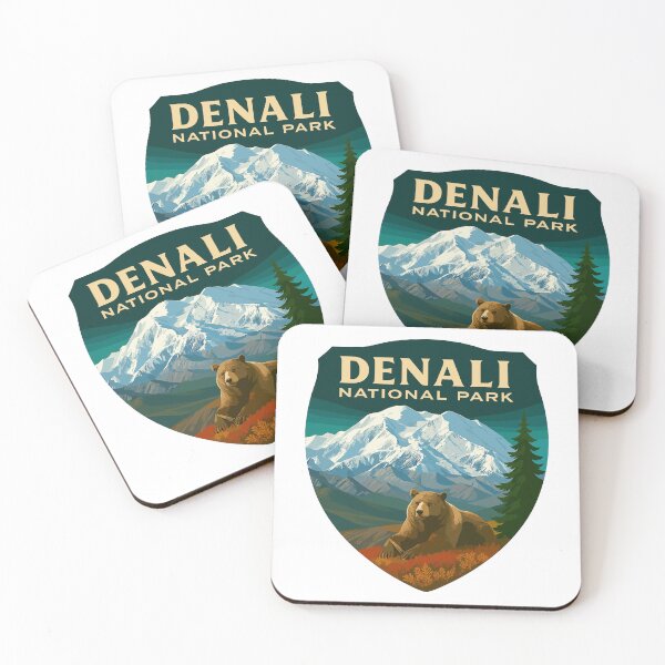 Item preview, Denali National Park Retro Mountain Wilderness Sticker designed and sold by Ismeal Von.