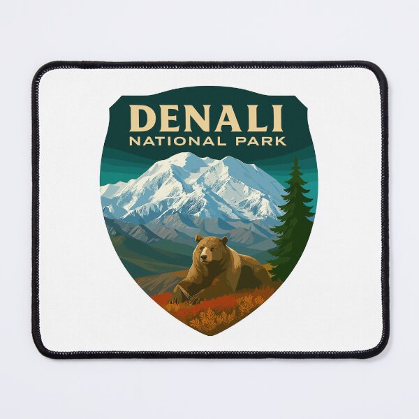 Item preview, Denali National Park Retro Mountain Wilderness Sticker designed and sold by Ismeal Von.