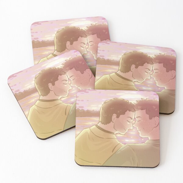 Item preview, Destiel chilling sunset on a lake designed and sold by Melle-OtterWise.