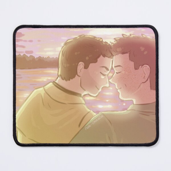 Item preview, Destiel chilling sunset on a lake designed and sold by Melle-OtterWise.