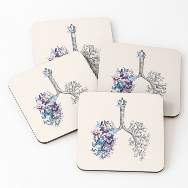 Item preview, Flowers Lung, floral leaves, lungs,healthy lung, lungs cancer, respiratory therapist, cystic fibrosis designed and sold by Collagedream.