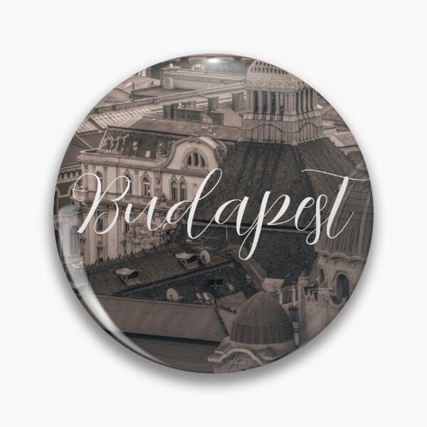 Item preview, Vintage Budapest Rooftops – Timeless Cityscape with 'Budapest' Lettering designed and sold by photo-travel.