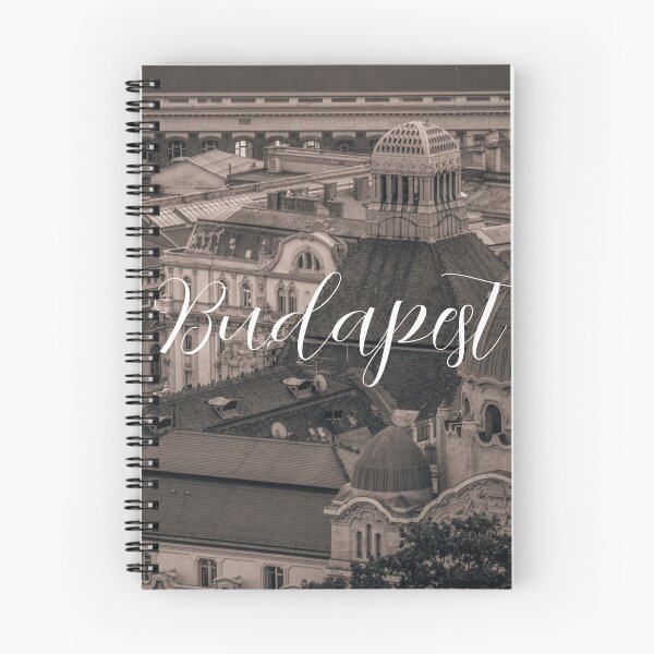 Item preview, Vintage Budapest Rooftops – Timeless Cityscape with 'Budapest' Lettering designed and sold by photo-travel.