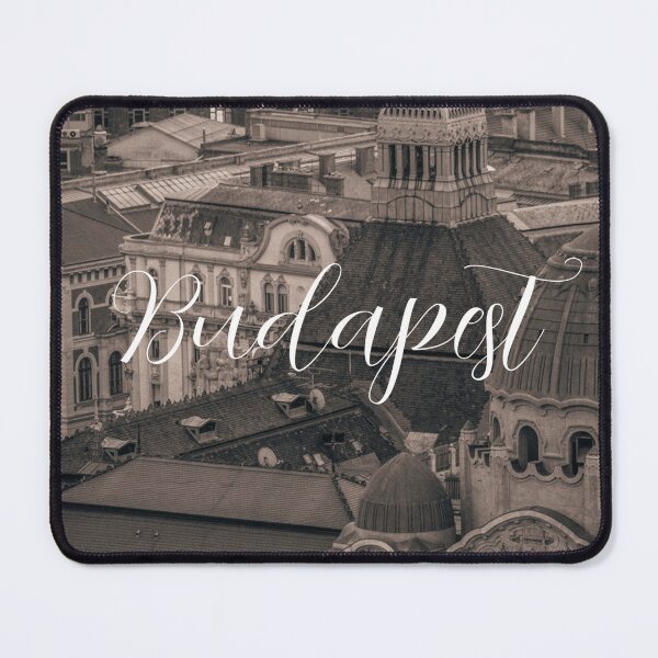 Item preview, Vintage Budapest Rooftops – Timeless Cityscape with 'Budapest' Lettering designed and sold by photo-travel.