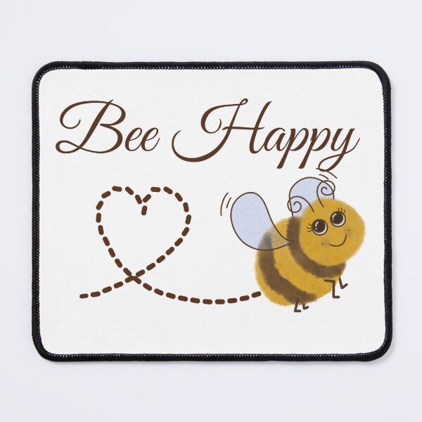 Item preview, Bee happy positive quote designed and sold by OhNoNotAgain42.