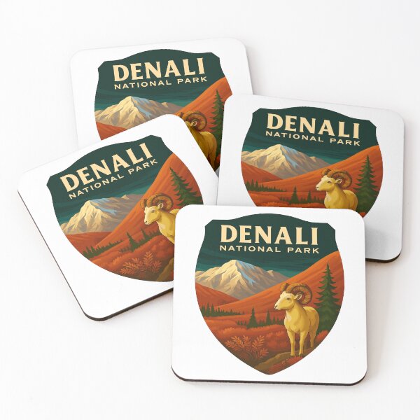 Item preview, Denali National Park Retro Mountain Wilderness Sticker designed and sold by Ismeal Von.