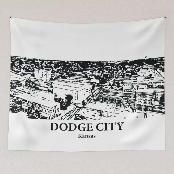 Item preview, Dodge City - Kansas designed and sold by Lakeric Cityscapes.